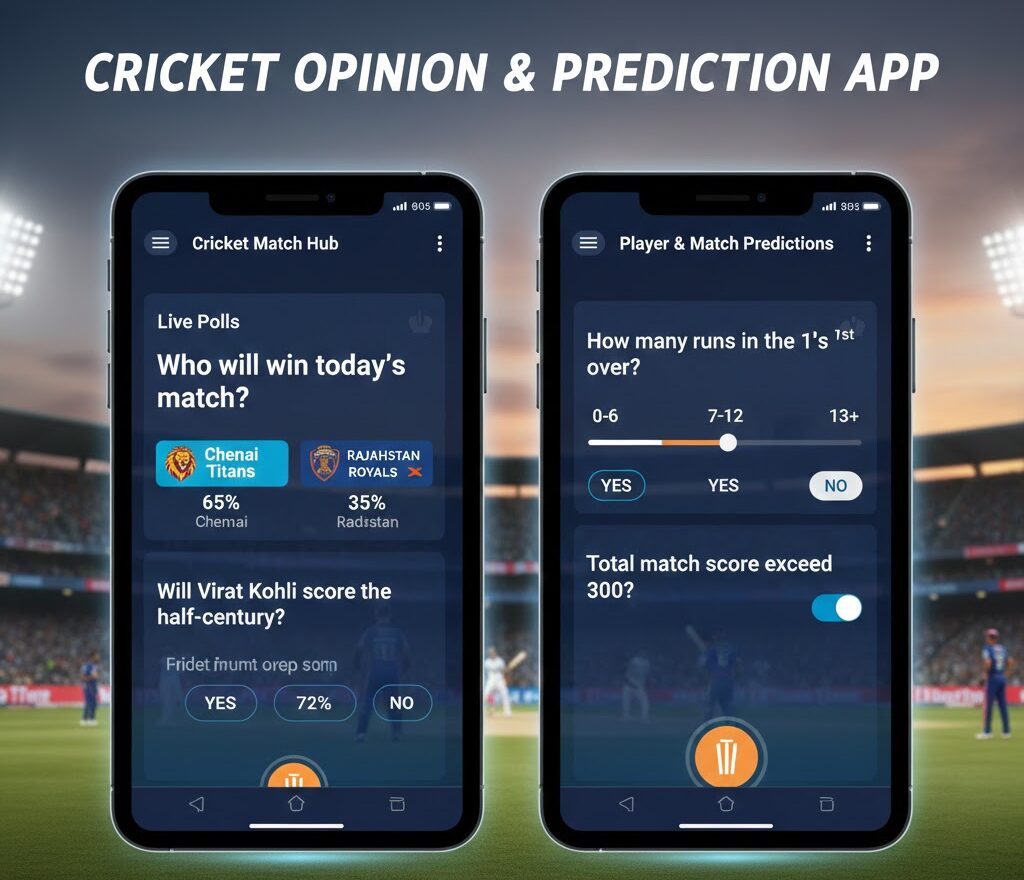 Cricket opinion app share opinion and earn money