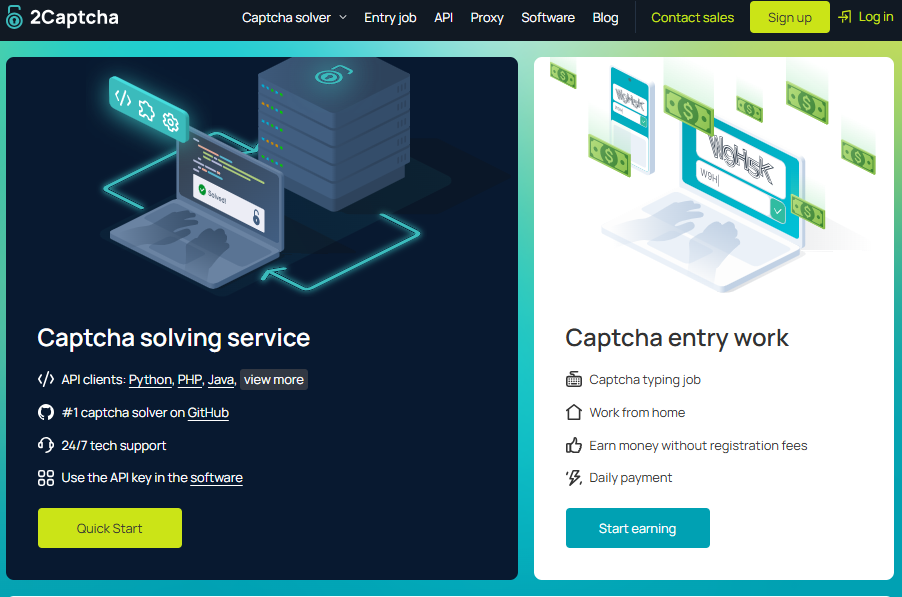 2captcha solving platform