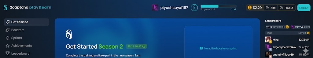 2captcha earning and payout proof