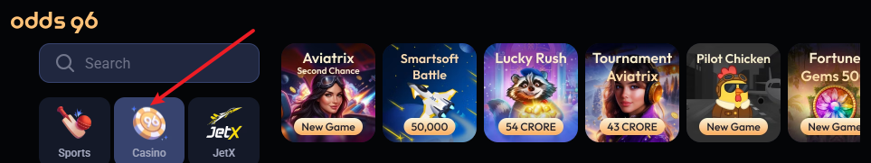 odds96 online casino to earn money in india