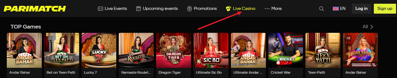 casino games in India