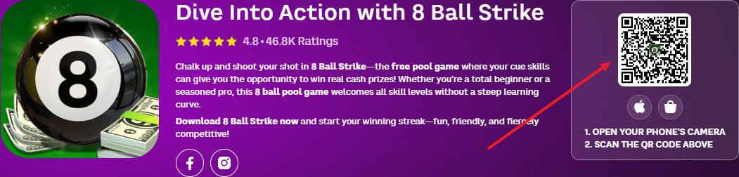 download 8 ball strike real cash