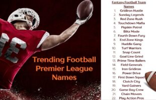 fantasy football team names