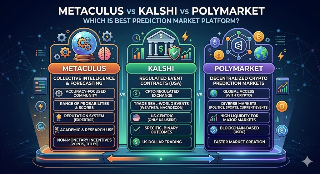 metaculus vs kalshi vs polymarket