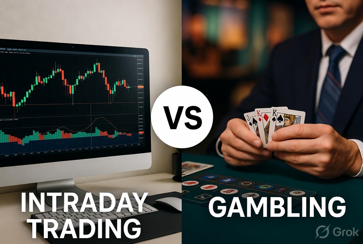 intraday trading vs gambling