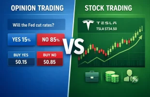 opinion trading vs stock trading
